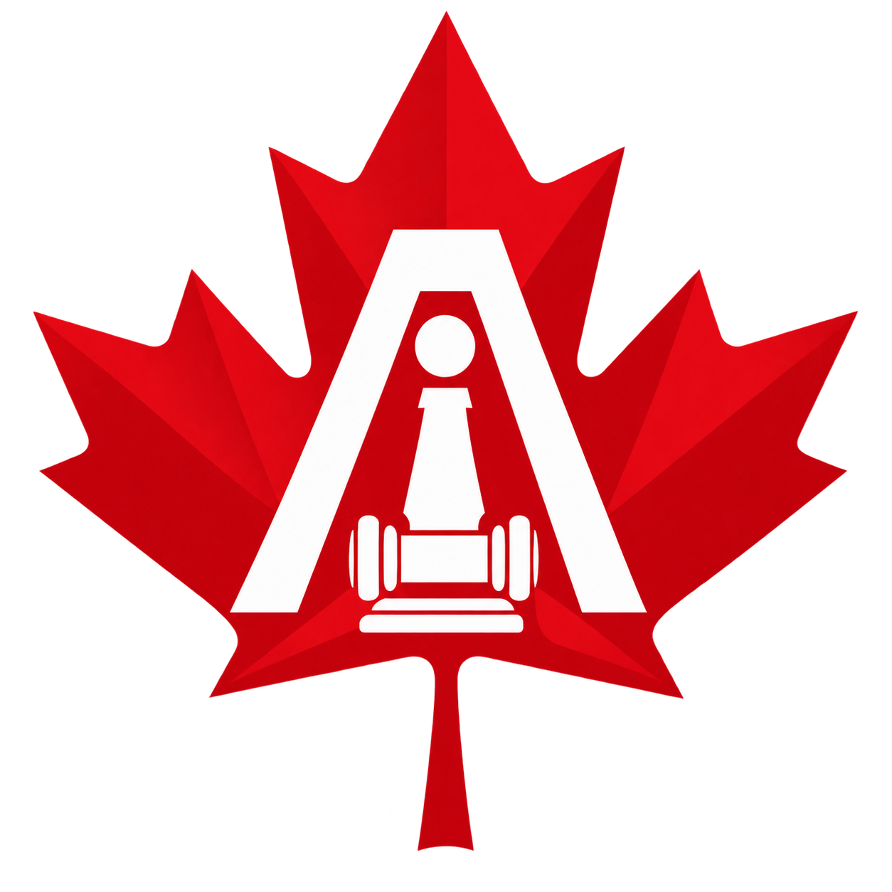 Auctioneer maple leaf logo